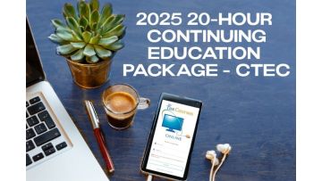 2025 20-Hour Continuing Education Package - CTEC