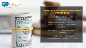 2020 Penalty Abatement Basics & Techniques (1 Credit Hour of Federal Tax Law)