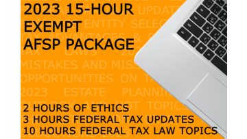 2023 15-Hour Exempt AFSP Package