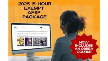 2025 15-Hour Exempt AFSP Package Includes OBBBA Course