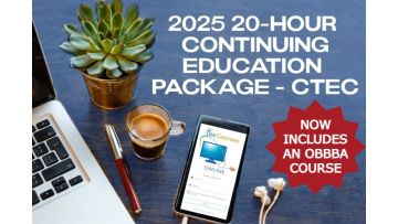 2025 20-Hour Continuing Education Package - CTEC