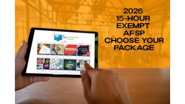 2026 15-Hour Exempt AFSP Choose Your Own Package