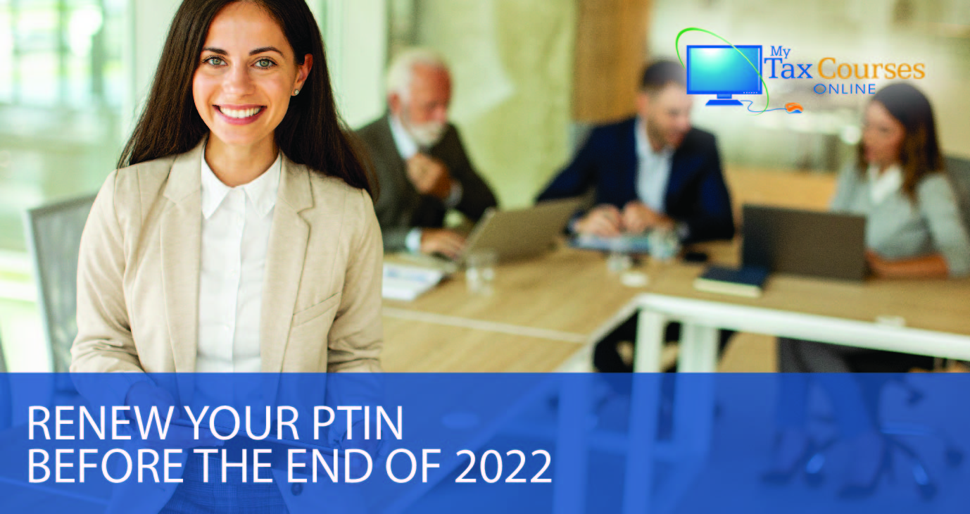 Renew Your PTIN Before the End of 2022