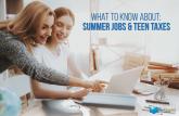 What to Know About Summer Jobs and Teen Taxes